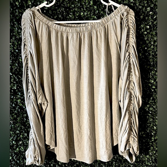 🛑SOLD🛑Free People Serenade One-Shoulder Long Sleeve T-Shirt/BLOUSE - Picture 5 of 12